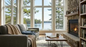 Sustainable luxury European linen blankets layered on a queen bed, offering breathable comfort for Canadian summers and winters.