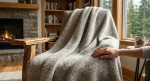 Versatile cotton poly blankets for durability designed for the Canadian climate, providing breathable warmth in summer and winter.