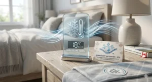 Icon representing the temperature-regulating properties of cooling queen blankets for hot sleepers in Canada.