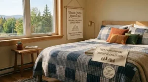 A step-by-step care guide graphic showing how to wash and maintain the softness of premium couch blankets bought in Canada.