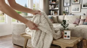 Extra-large blanket sizing for a spacious sofa throw for sectional couch providing full coverage.