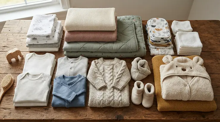 A visual guide analyzing fabric GSM weight for muslin vs fleece baby blankets